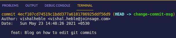 git log